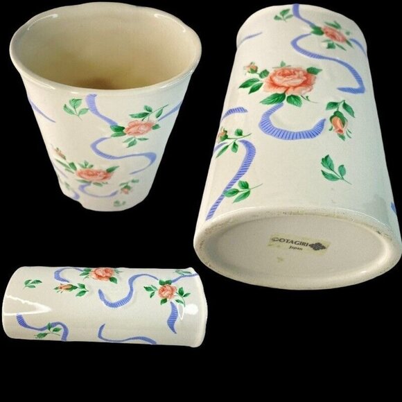 Vintage Otagiri Japan Bud Floral Vase 6”T 3”W - Picture 4 of 4